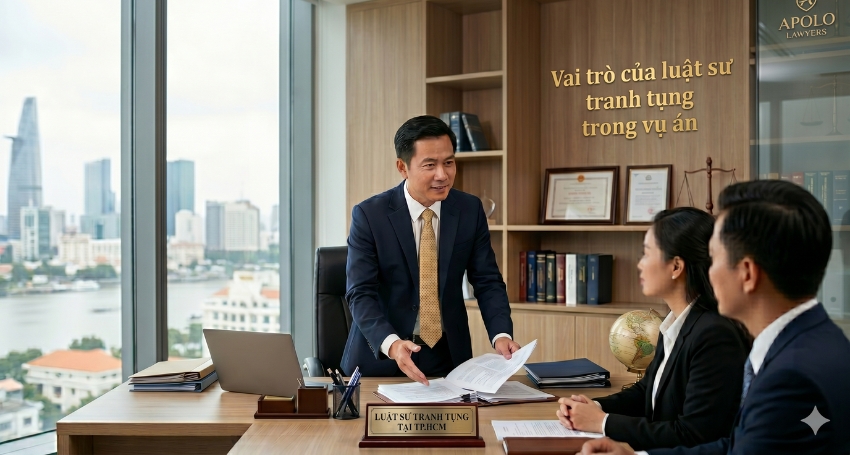 Luật sư tranh tụng hỗ trợ Khách hàng trước khi diễn ra phiên tòa
