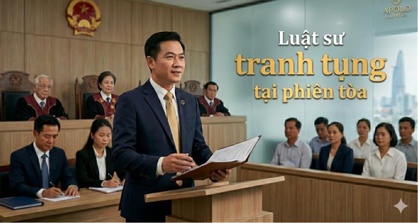 Luật sư tranh tụng tại phiên tòa bảo vệ quyền lợi của Khách hàng
