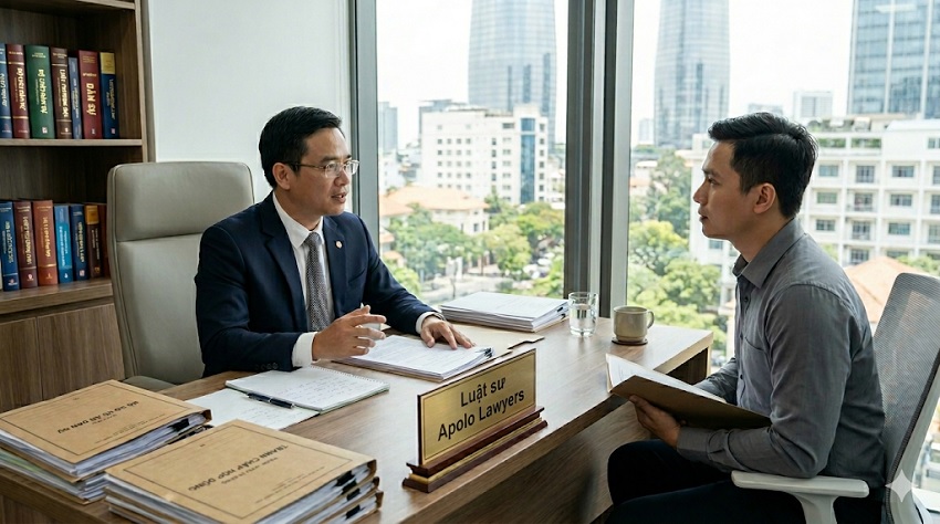 Luật sư Apolo Lawyers tư vấn khách hàng về tranh chấp
