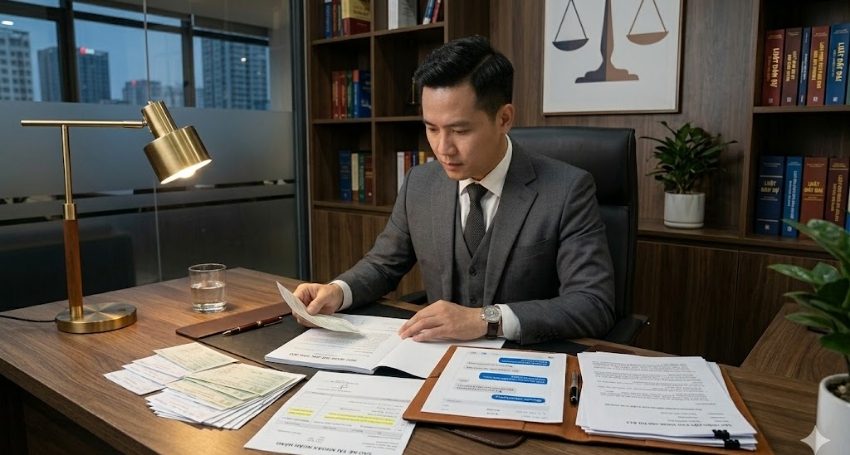 Luật sư rà soát hợp đồng đặt cọc và chứng cứ giao dịch