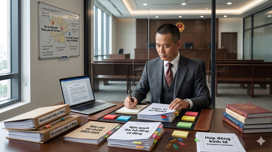 Hồ sơ tranh chấp doanh nghiệp được chuẩn bị cho tố tụng