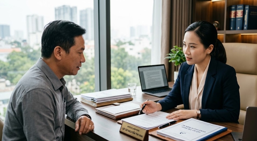 Luật sư Apolo Lawyers tư vấn khách hàng trong vụ việc dân sự