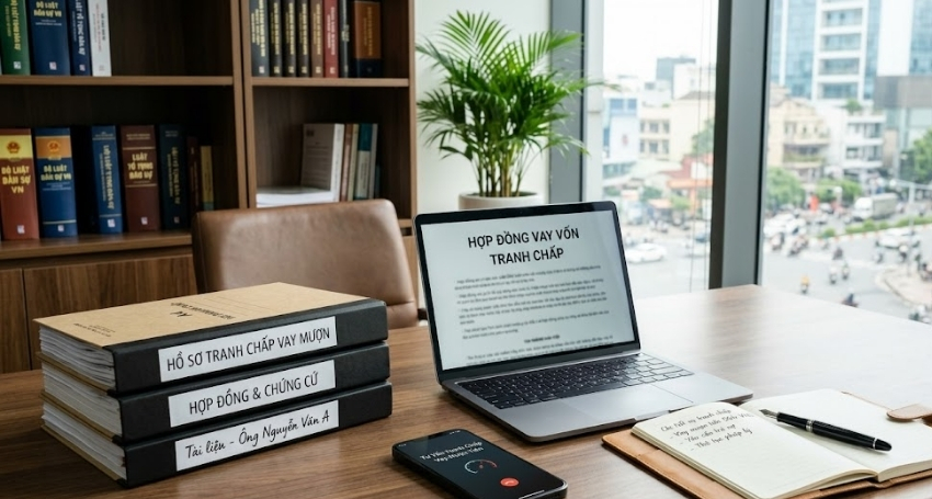 Khách hàng liên hệ luật sư về tranh chấp vay mượn tiền