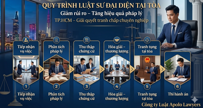 Quy trình luật sư giải quyết tranh chấp TP.HCM