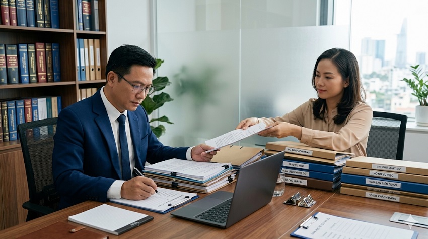 Hồ sơ pháp lý được rà soát trước khi nộp