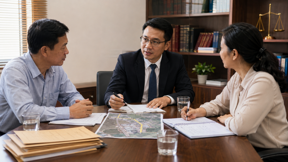 Các bên trao đổi với luật sư về phương án thương lượng