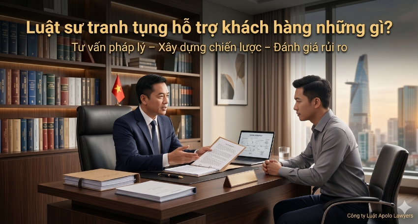Luật sư tranh tụng tư vấn và xây dựng chiến lược pháp lý