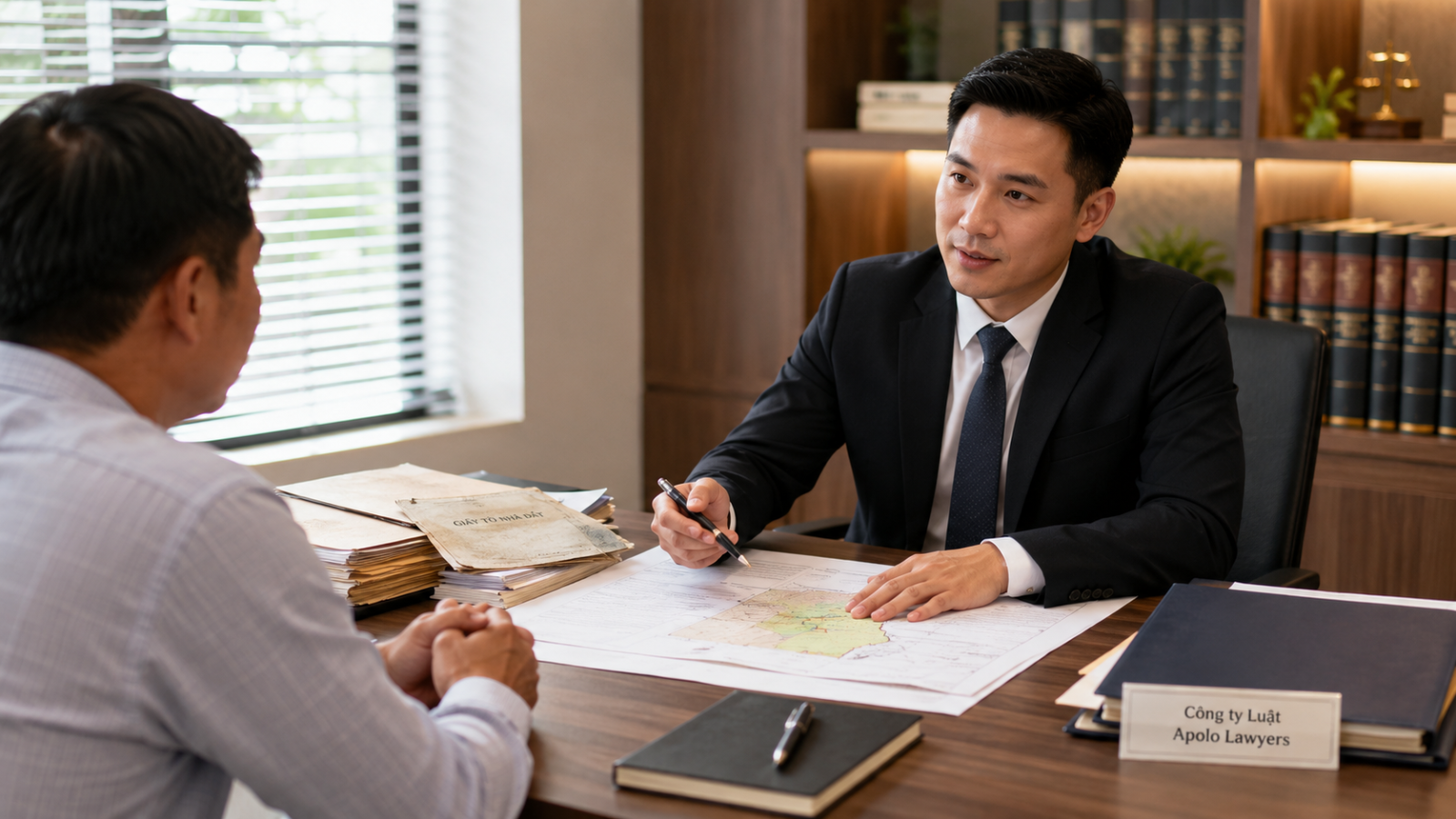 Khách hàng liên hệ luật sư để tư vấn tranh chấp đất đai