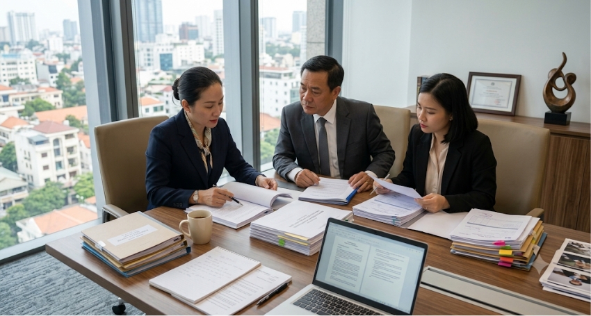 Doanh nghiệp trao đổi với luật sư về tranh chấp kinh doanh