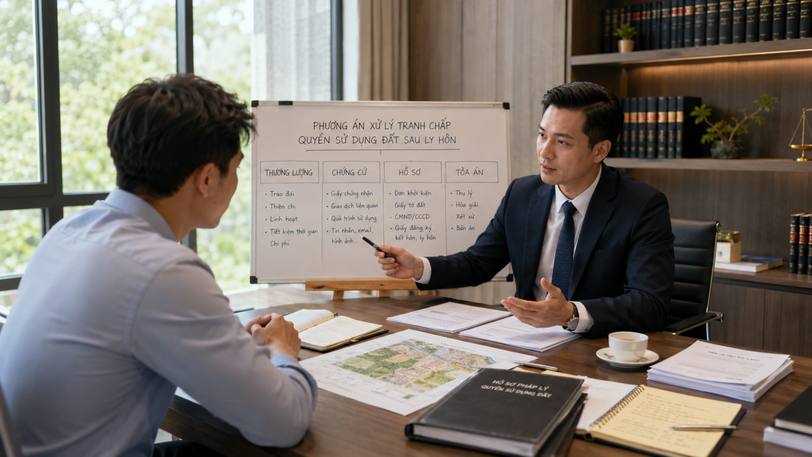 Luật sư xây dựng phương án bảo vệ quyền lợi về đất