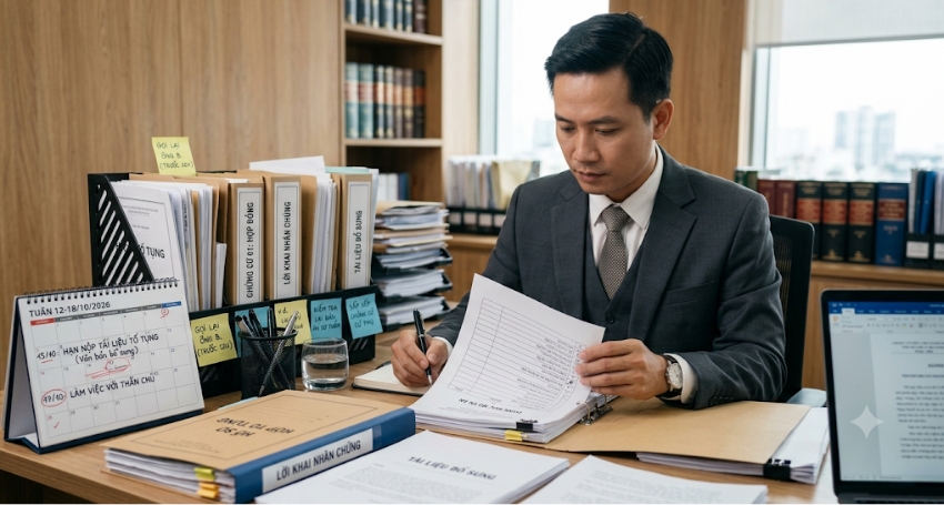 Hồ sơ tố tụng được sắp xếp để tránh thiếu chứng cứ