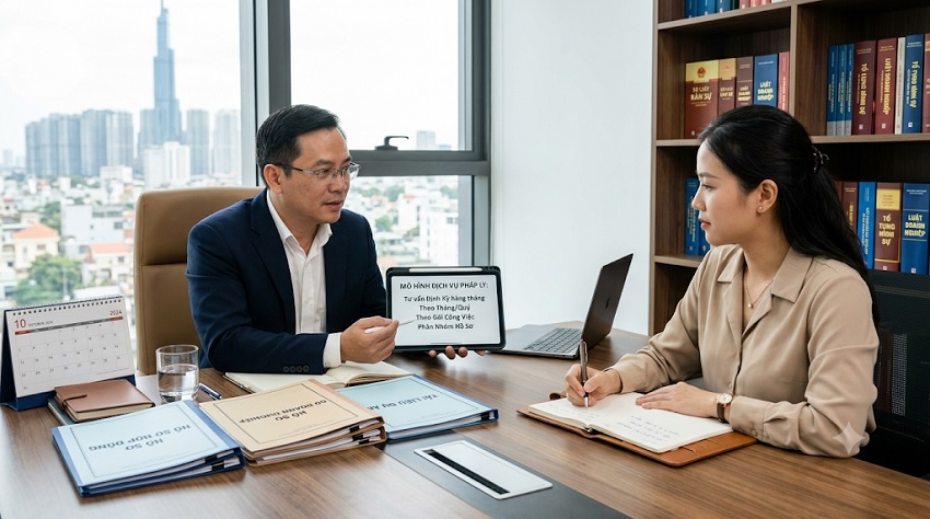 Luật sư tư vấn mô hình làm việc cho khách hàng