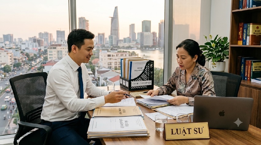 Luật sư tiếp nhận thông tin ban đầu về vụ việc tranh chấp