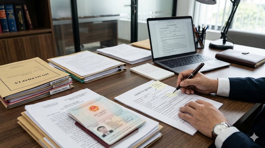Hồ sơ và giấy ủy quyền được luật sư rà soát